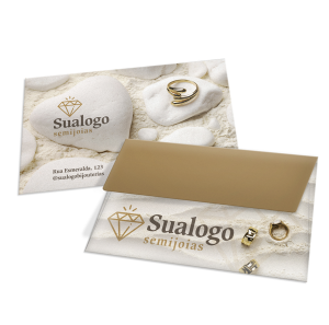 Envelope Mini | AP 90g | 4x0 | 122x77mm Sulfite 90g Arte 150mm x 210mm 4x4 (Frente e Verso)   