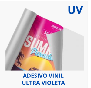 Adesivo Vinil | Impressão Ultra Violeta - UV Vinil adesivo de alta qualidade Por metro quadrado    