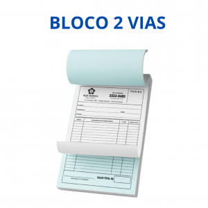 Bloco 50 Folhas | AP 75g | 2 Vias | 7,5x10cm | Simples Apergaminhado 75g  1x0 (Frente em Preto e Branco)  Blocagem 