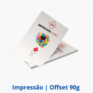 Impressão Offset Colorida | 90g  A4 (29,7cm x 21,0cm)    