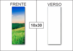 Panfleto | 4x0 | Couchê 115g | 10x30cm Couchê 115g 10x30cm 4x0 (Colorido frente, verso sem impressão)   
