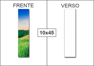Panfleto | 4x0 | Couchê 115g | 10x45cm Couchê 115g 10x45cm 4x0 (Colorido frente, verso sem impressão)   