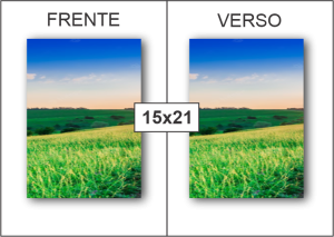 Panfleto | 4x4 | Couchê 115g | 15x21cm Couchê 115g Arte 152x212mm 4x4 (Cores Frente e Verso)   